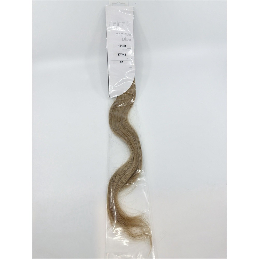 Hairtalk Hair Extensions Original Plus Tape Ins #67 BLONDE New Never Used Remy